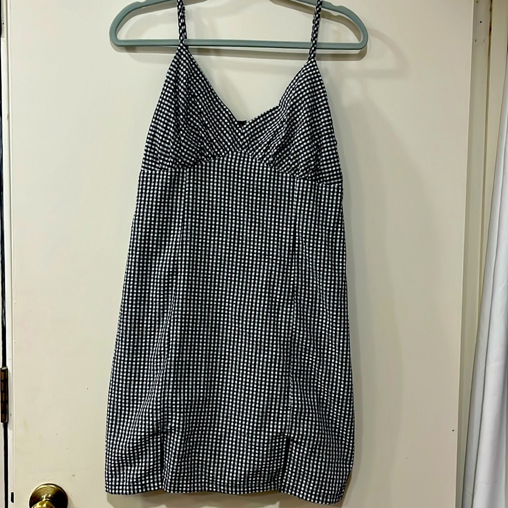 Black Gingham SO dress size L